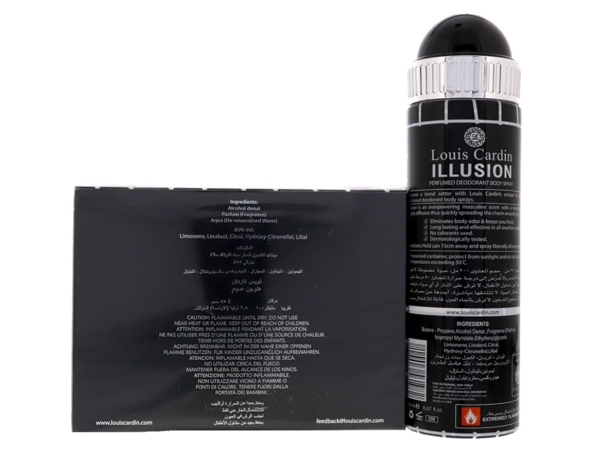 Louis Cardin Illusion EDP, 100 ml + Deo, 200 ml